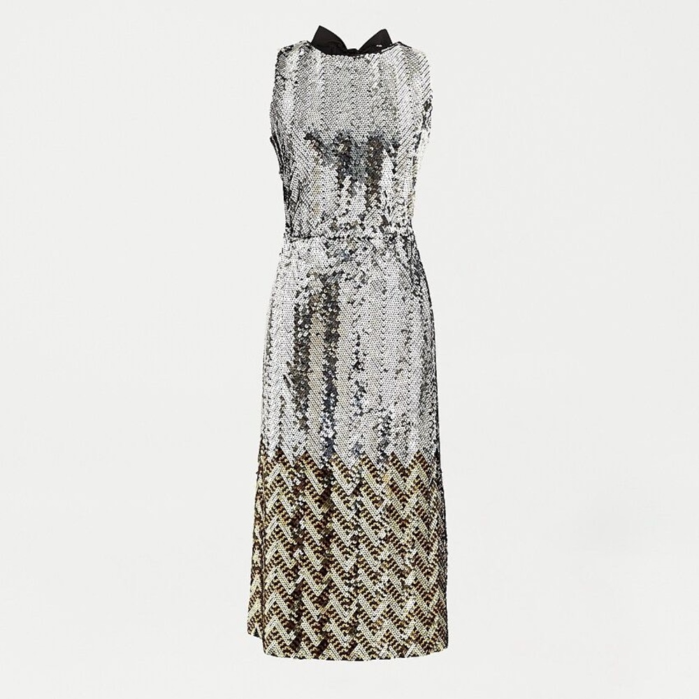 J Crew Chevron Sequin Dress